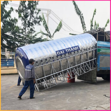 BỒN NƯỚC INOX ĐẠI THÀNH 10.000 LÍT NGANG