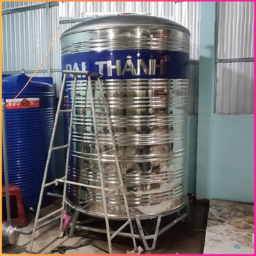 BỒN NƯỚC INOX 5000L ĐỨNG ĐẠI THÀNH
