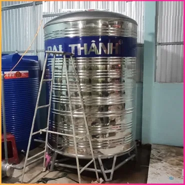 BỒN NƯỚC INOX 5000L ĐỨNG ĐẠI THÀNH