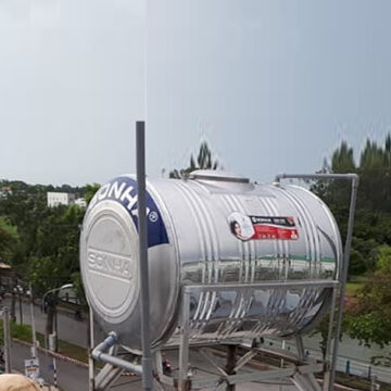 BỒN INOX SƠN HÀ 500L NGANG