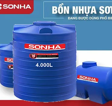BỒN NHỰA 4000L SƠN H