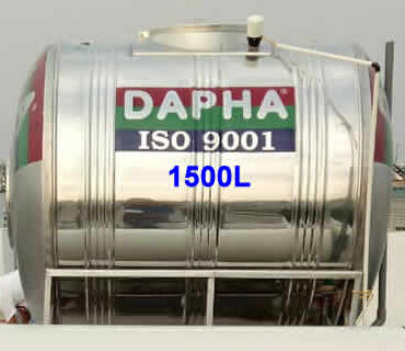 Bồn nước inox Dapha R 1500l ngang