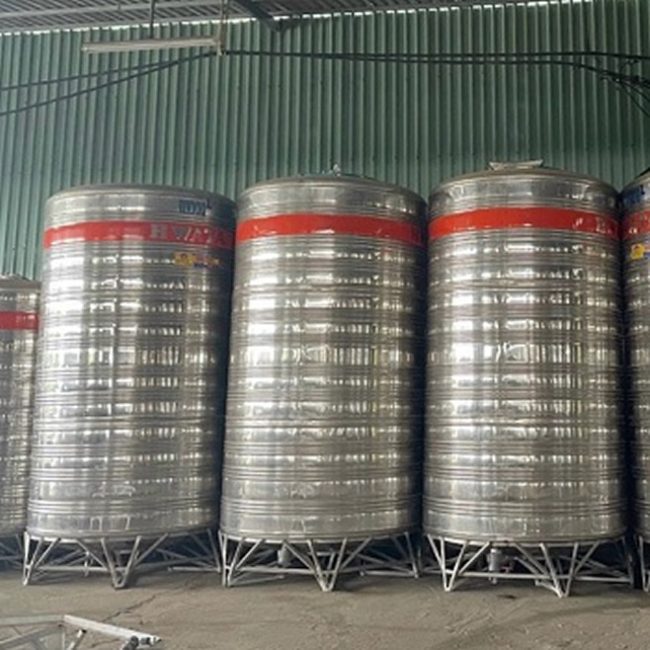 Bồn nước inox 10m3 đứng Hwata