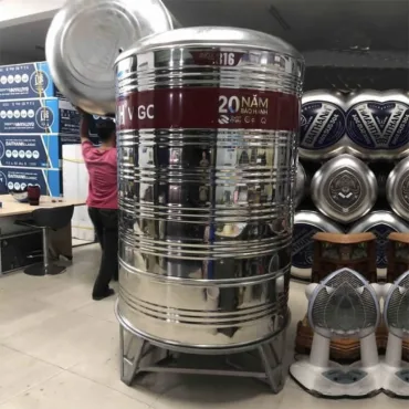 Bồn nước Đại Thành 2000l đứng Inox 316