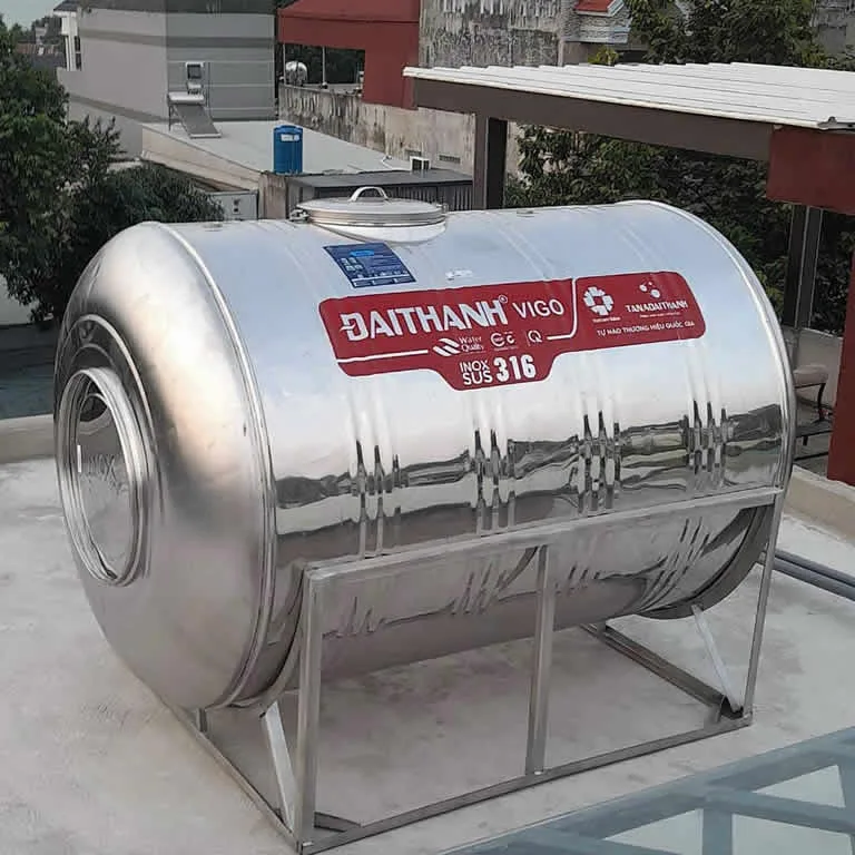 Bồn Inox Đại Thành Vigo 1000L ngang