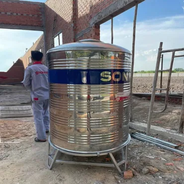 Bồn inox Sơn Hà 1.500 lít đứng