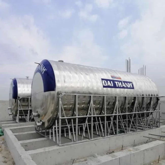 Bồn inox Đại Thành 20m3 ngang
