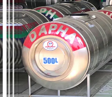 Bồn nước inox Dapha 500 lít nằm