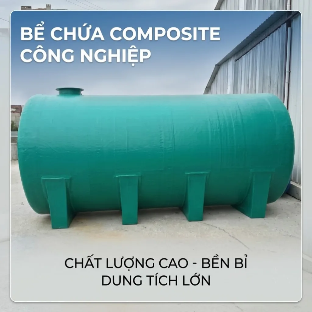 Bồn composite loại ngang 10m3