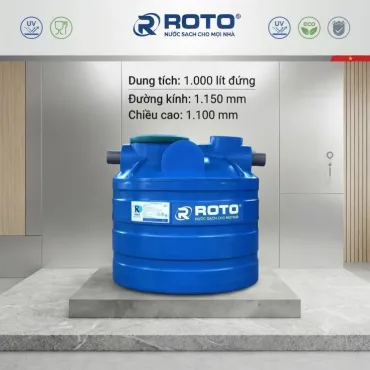 Bồn tự hoại Roto 1000 lít đứng
