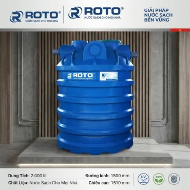 Bồn tự hoại RoTo 2000 lít đứng