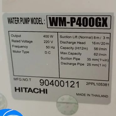 TSKT máy bơm biến tần Hitachi 400w