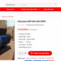 MAY BƠM NƯỚC APP SW-320