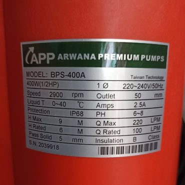 TSKT máy bơm nước thải 400w có phao APP