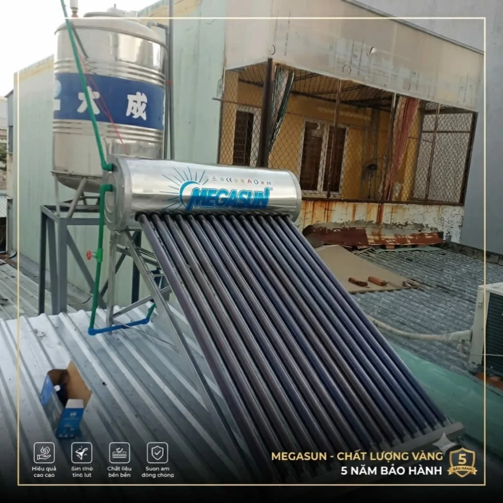 Máy nước nóng mặt trời Megasun 150 lít KAS Super