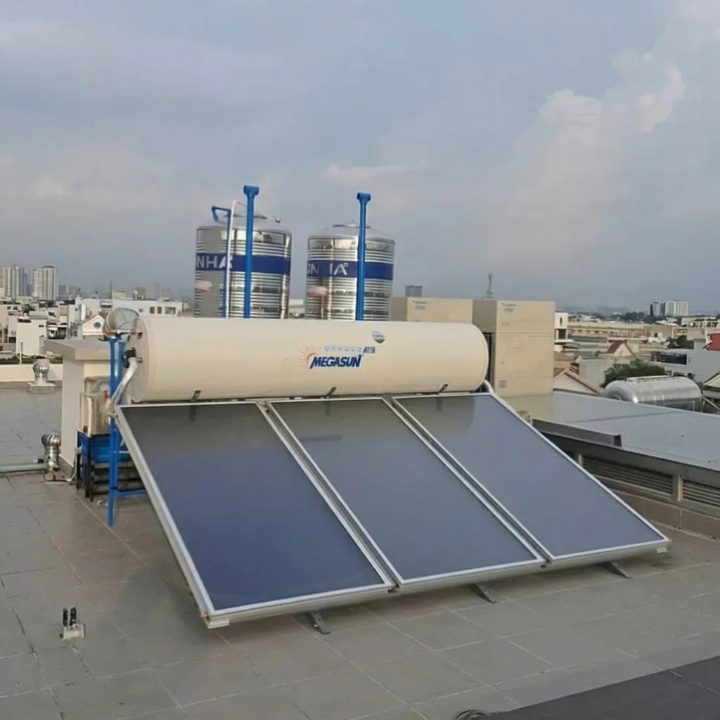 Máy nước nóng năng lượng mặt trời Megasun 500L chịu áp