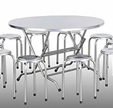 Bộ b&agrave;n ghế Inox Hwata