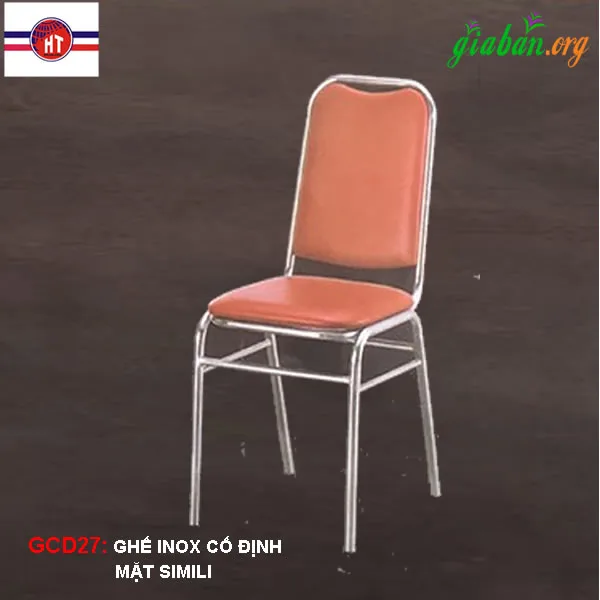 Ghế dựa inox cố định Hwata GCD27 nệm simili - Ảnh 2