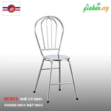 Ghế Inox Mặt Nệm Simili GCD10