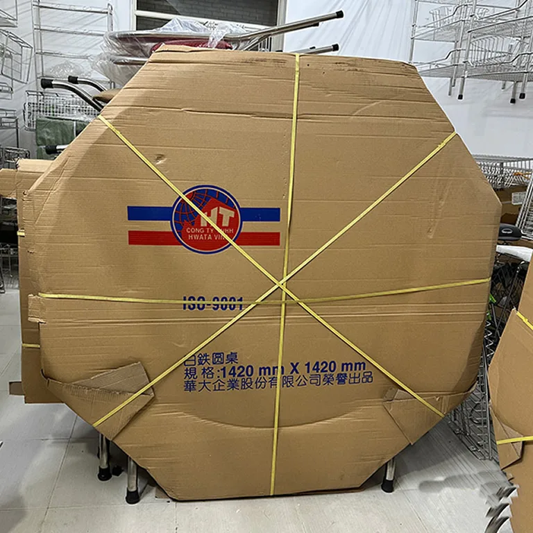 Bàn tròn inox 1m4 Hwata