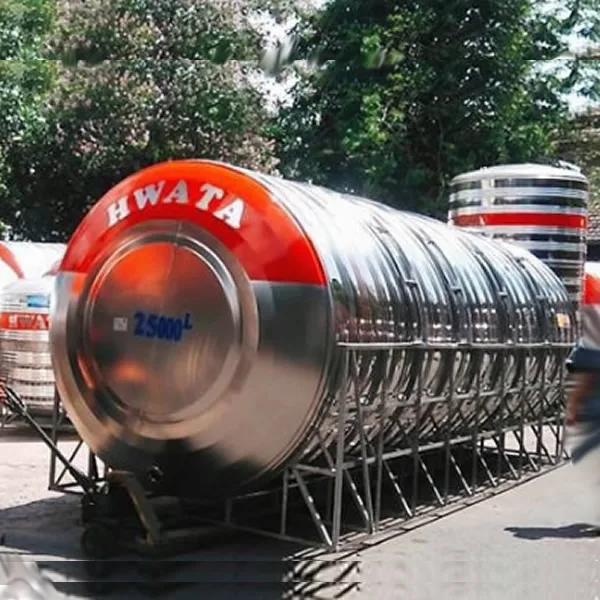 BỒN NƯỚC INOX HWATA 15000 LÍT NGANG
