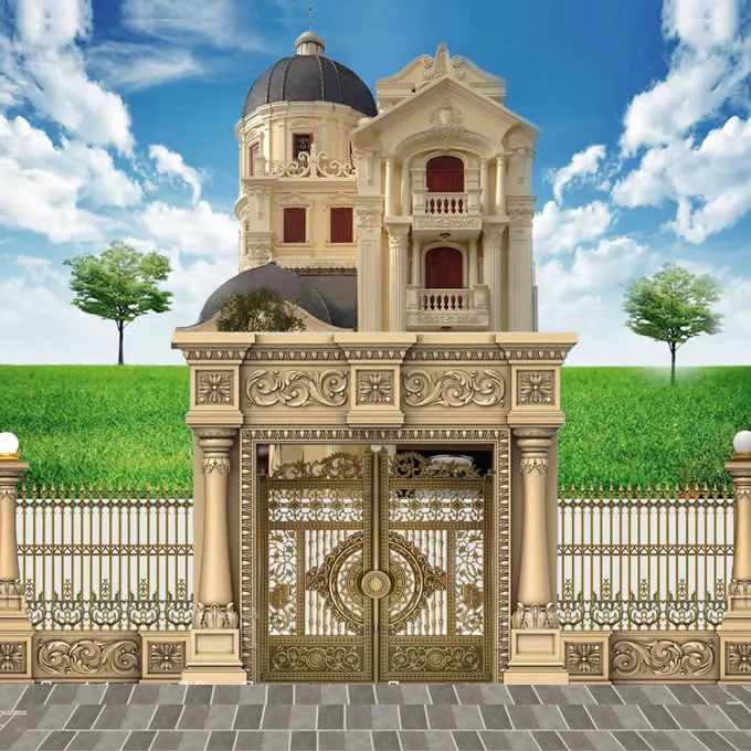 Giá Cổng Nhôm Đúc Đẹp - Ảnh 12