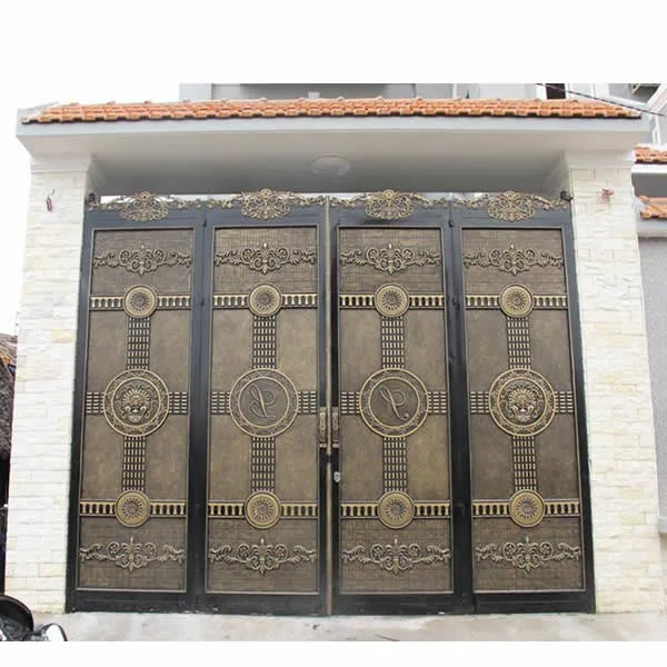 Cổng nhôm đúc hợp kim 4 cánh làm theo yêu cầu - Ảnh 4
