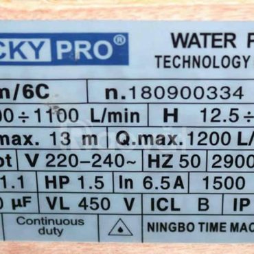 TSKT MÁY BƠM LUCKY PRO XGm/6C