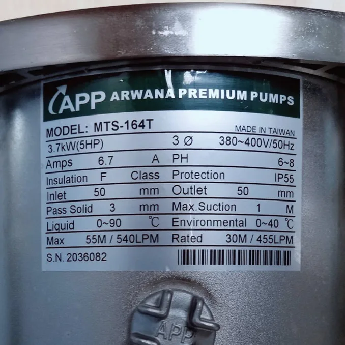TSKT Máy bơm biến tần 5Hp APP HVF-164T