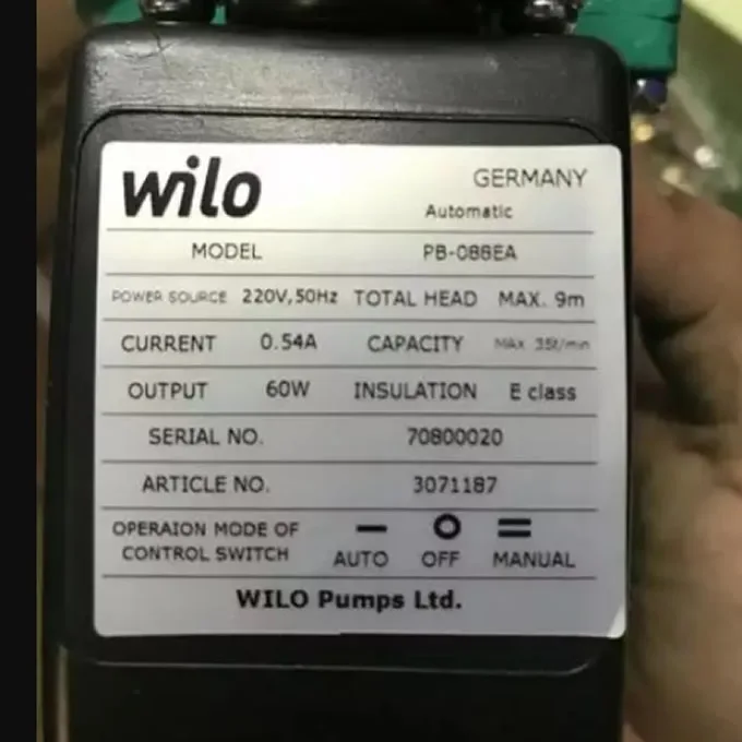 Tskt máy bơm Wilo PB-088EA