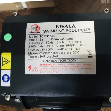 Thông số kỷ thuật Máy bơm nước 1.1Kw Ewala SCPB150E