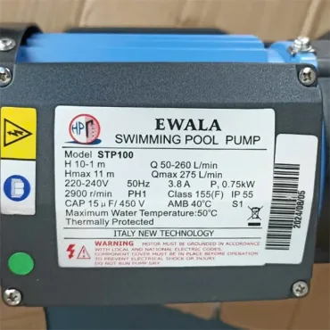 Thông số kỷ thuật Máy bơm nước Ewara STP100 (1Hp)