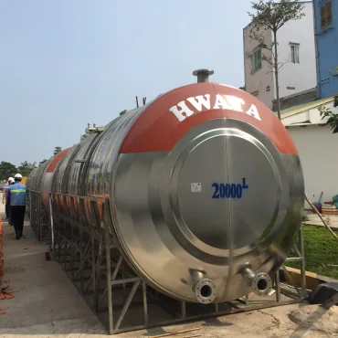 Bồn inox Hwata 20.000 lít ngang