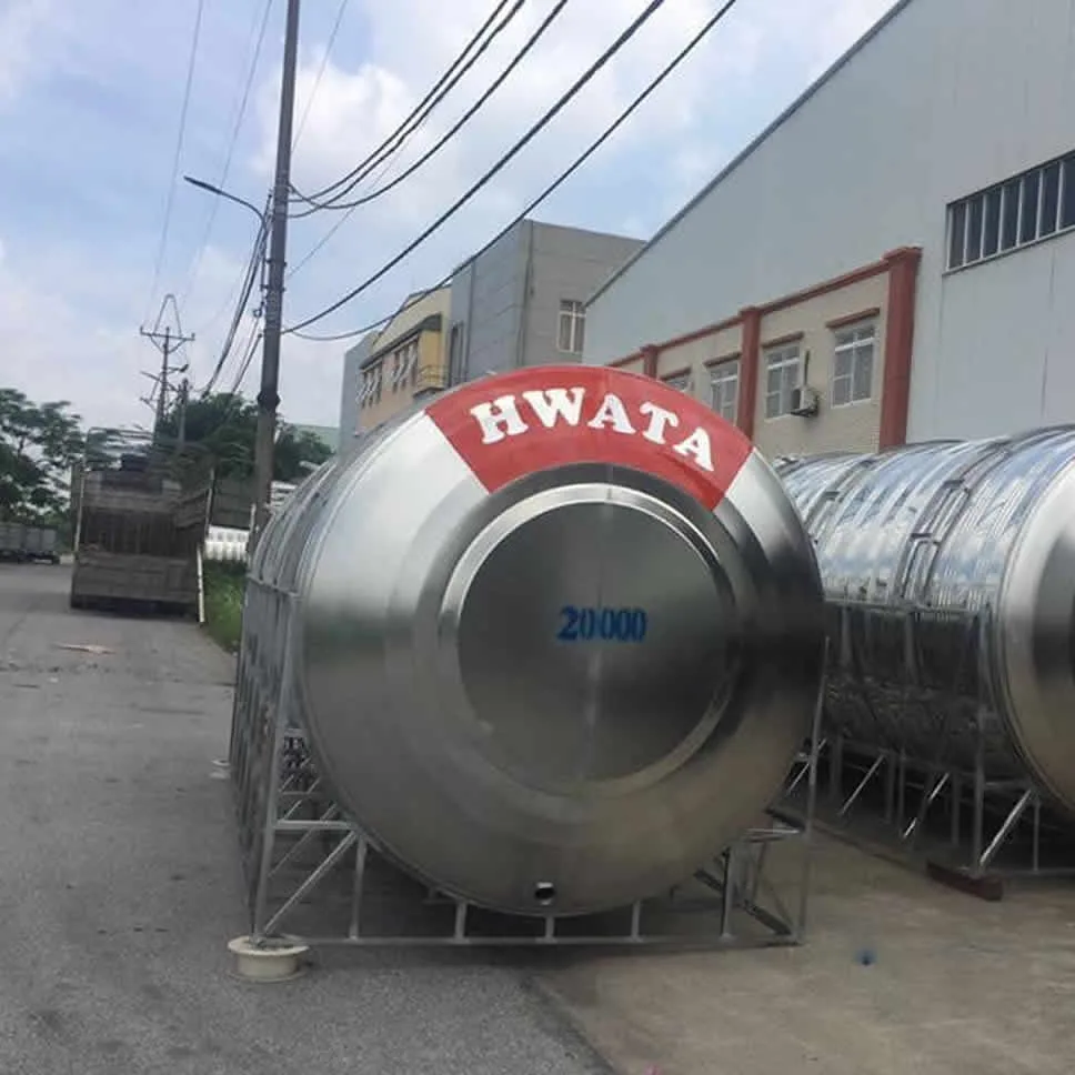 Bồn inox Hwata 20000 lít ngang