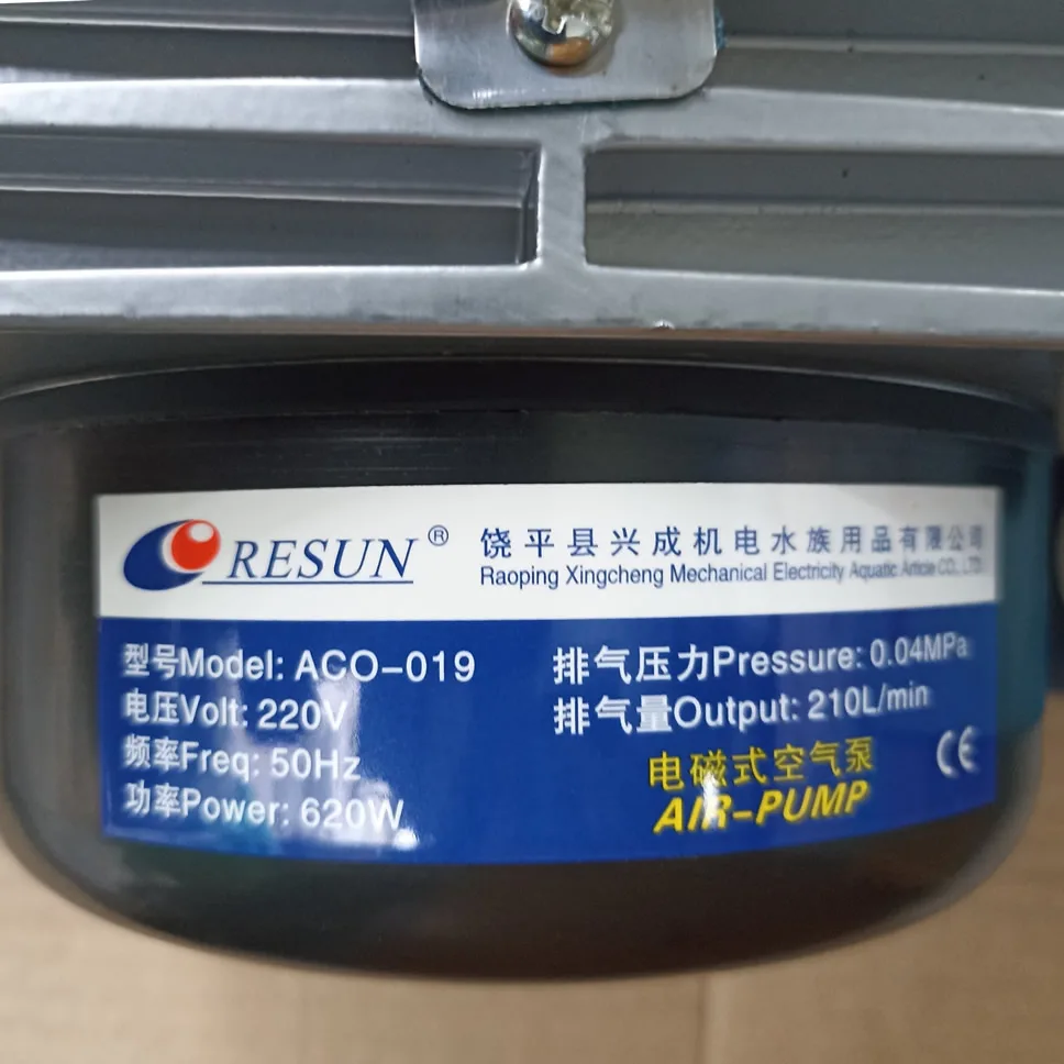 Thông Số kỷ thuật Máy sủi oxy Resun ACO 019 620w