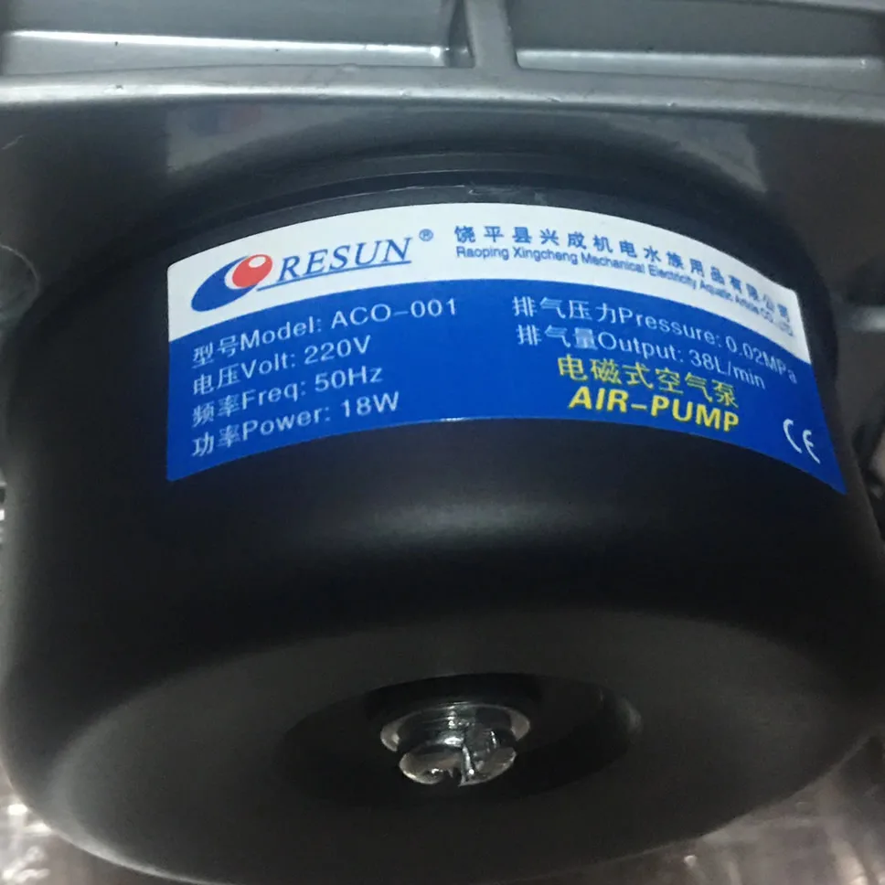 Thông số kỷ thuật Máy Thổi khí Resun ACO001 (18w)