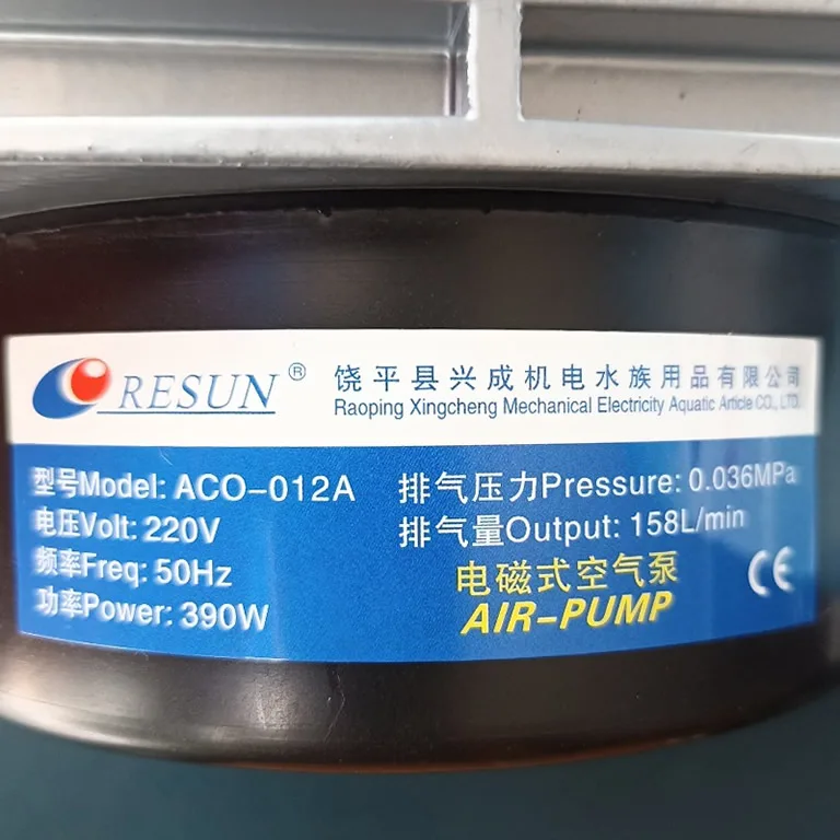 Thông số kỷ thuật Máy bơm Oxy Resun ACO012A