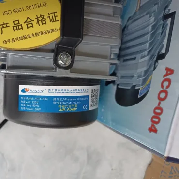 Thông số kỷ thuật Máy Thổi khí 58w Resun ACO004