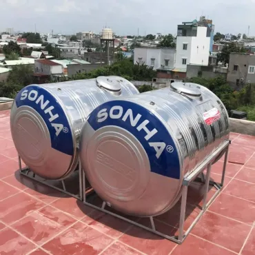 Bồn inox Sơn Hà 1.000 lít ngang