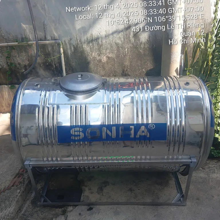 Bồn inox Sơn Hà 700 lít ngang