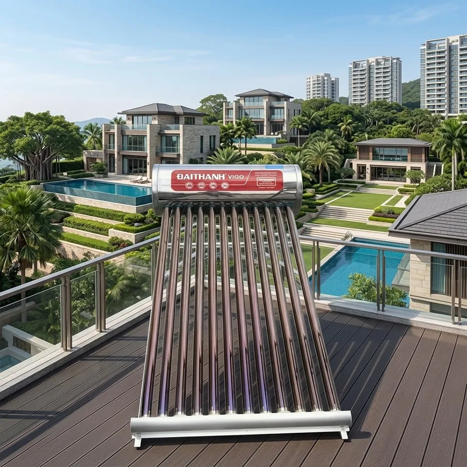 Máy Nước Nóng Năng Lượng Mặt Trời Đại Thành Vigo 130L