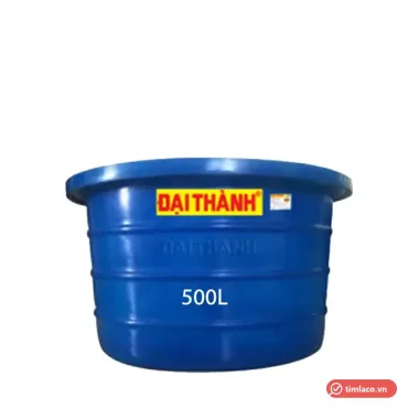 Bơ nhựa Đại Thành màu xanh dương, tem Đại Thành trên thân, chữ 500L in thêm trên ảnh (ảnh minh hoạ dòng hàng)