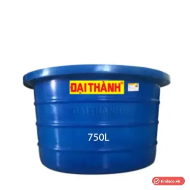 Bơ nhựa Đại Thành màu xanh dương, tem Đại Thành trên thân, chữ 750L in thêm trên ảnh (ảnh minh hoạ dòng hàng)