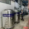 Hai bồn nước inox Đại Thành kiểu đứng nhãn xanh tại xưởng (ảnh minh hoạ dòng hàng)