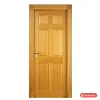 Cửa gỗ một cánh pano 6 ô, khung bao chỉ nổi, tay nắm màu đồng (ảnh minh hoạ dòng hàng)