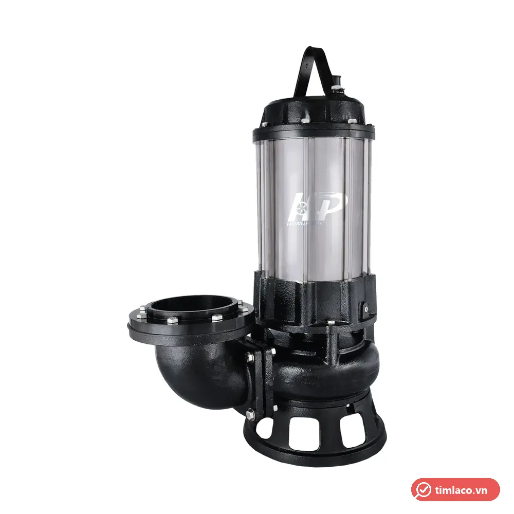 Máy bơm chìm nước thải dòng DSP của APP (Hung Pump), thân motor inox, buồng bơm gang, mặt bích xả ngang (ảnh minh hoạ dòng hàng)