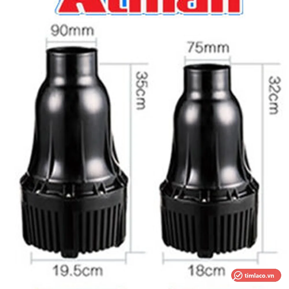 Hình kích thước máy bơm Atman HAS-20/25 và HAS-30/35