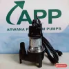 Máy bơm chìm nước thải APP BAV-150 thân inox, tem nhãn BAV-150, đầu nối ống xả và dây điện