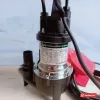 Máy bơm chìm nước thải APP BAV-150A thân inox, tem nhãn BAV-150A, phao nhựa đỏ bên cạnh