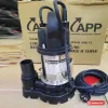 Máy bơm chìm nước thải APP TAS-750A 1HP, thân inox, đế gang, kèm dây điện và thùng hàng APP